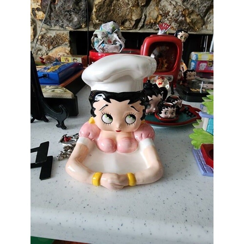 Betty Boop Chef Salt & Pepper Holder Vandor 1995 Novelty